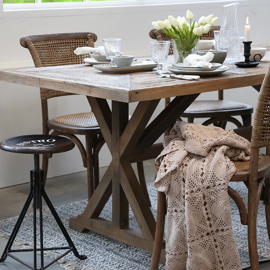 DINING TABLE / FOLDING TABLE FRENCH COUNTRY STYLE - 5