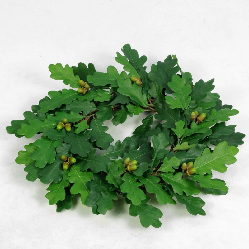 Krans med eklöv och ekollon - Ø 45 cm - 4