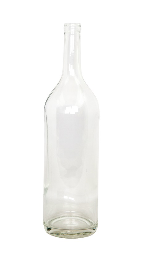 Glasflaska - Flaska - Butelj - Klar - 43,8 cm - 3