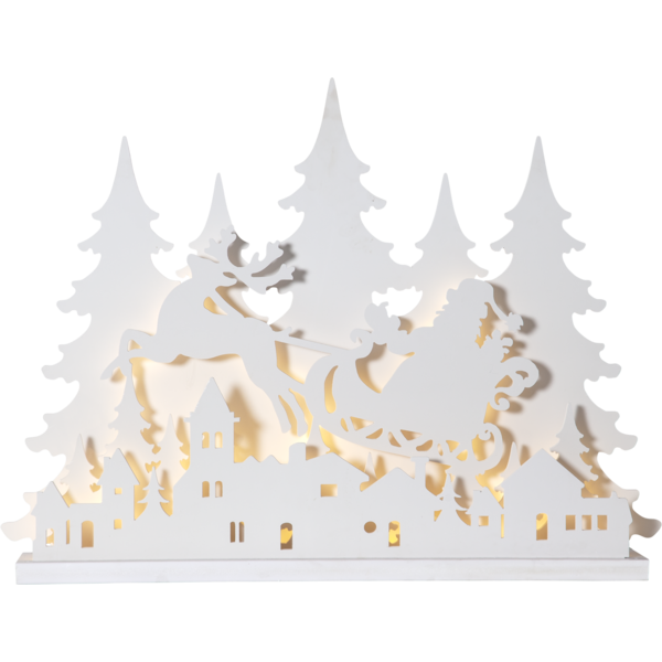 Table decoration - LED - Winter wonderland - 70x60 cm - 89 lights - 2