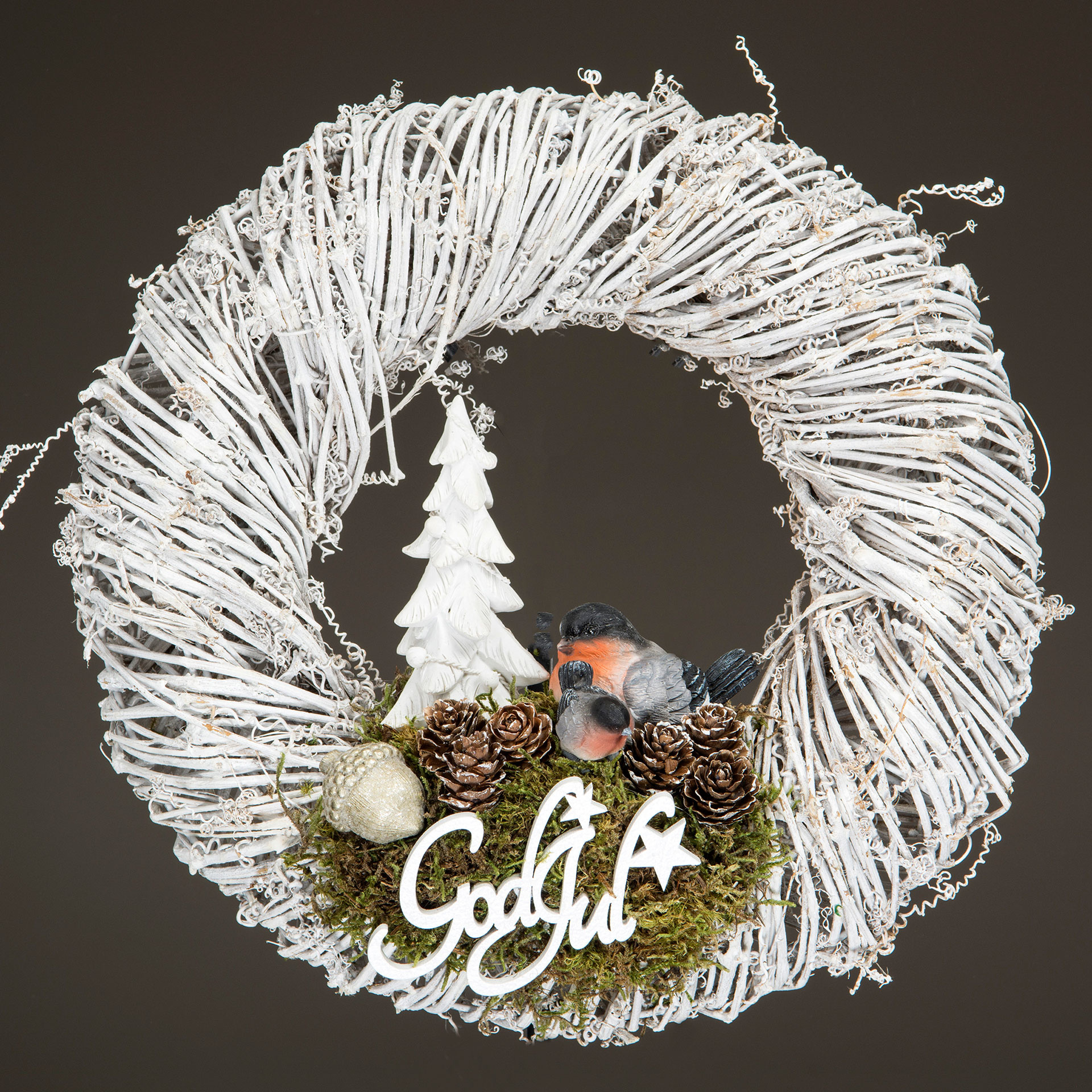 Spruce holk/Stick White Poly 10 cm - 4