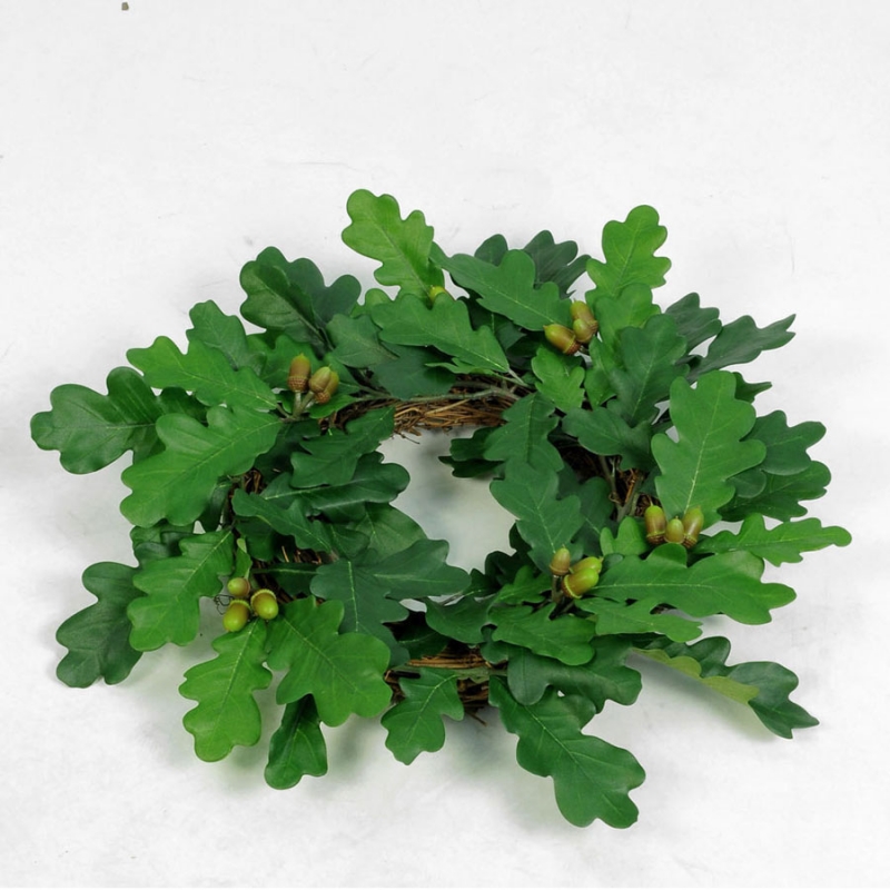 Wreath with oak leaves and acorns - Ø 35 cm - 4