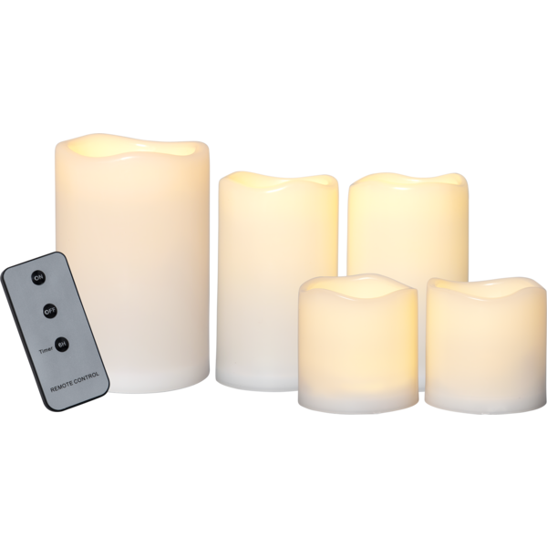 LED Blockljus - Set om 5 - 6