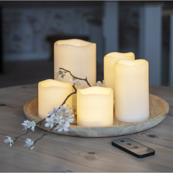 LED Blockljus - Set om 5 - 4