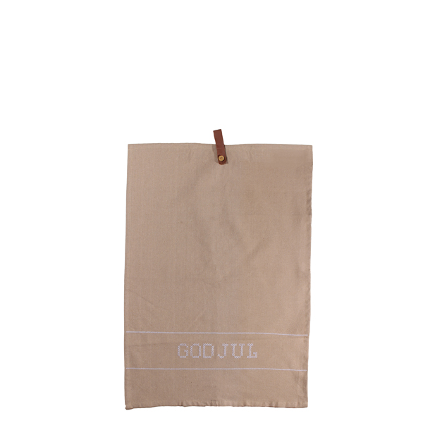 Cross Beige recycled kitchen towel - Merry Christmas - 50x70 cm - 5