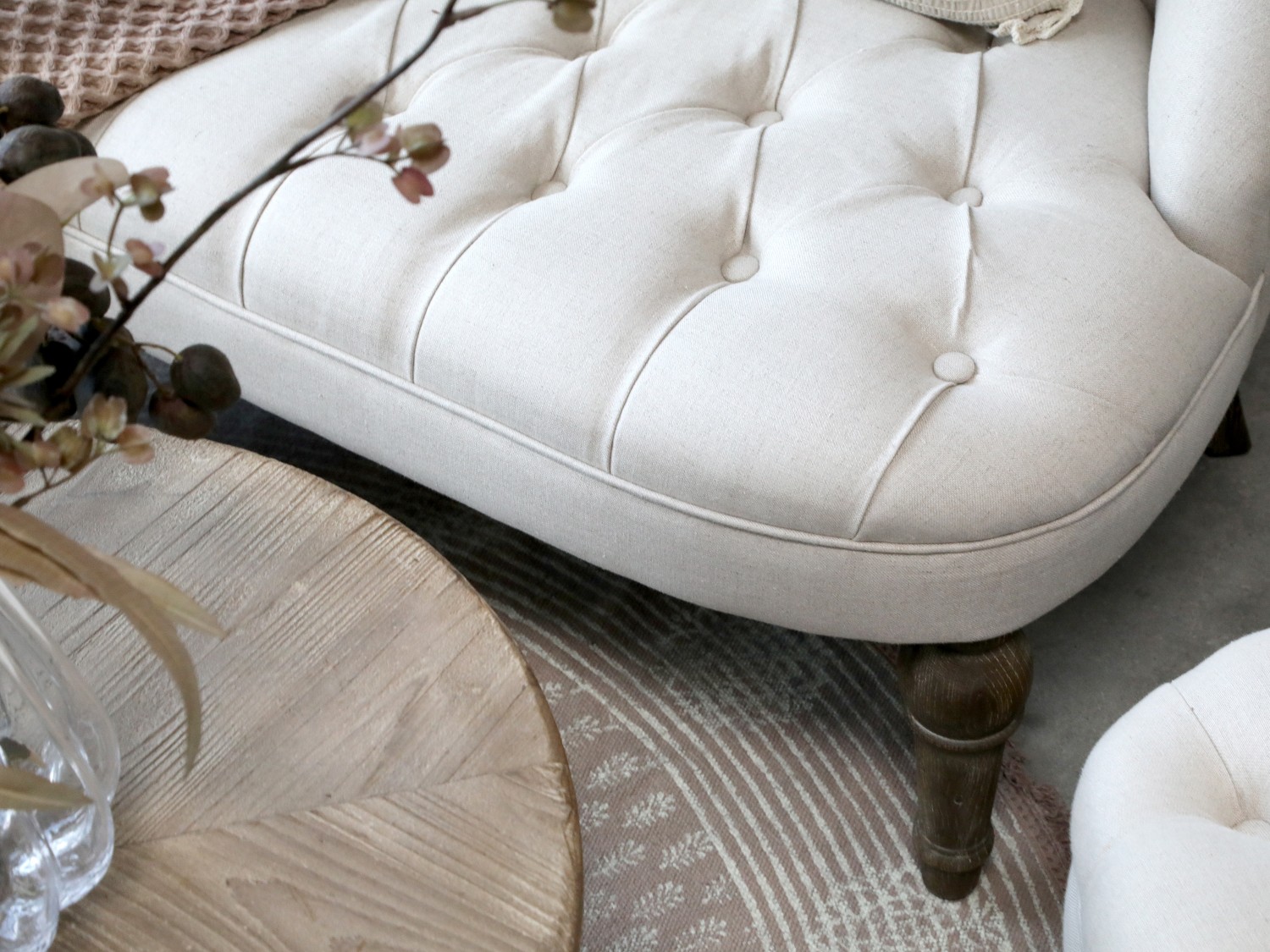 SOFA LINEN FABRIC FRENCH COUNTRY STYLE - 8