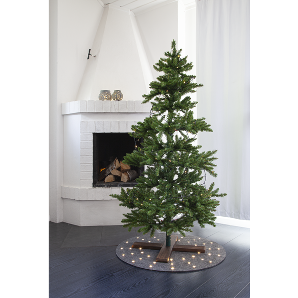 Julgransmatta Grå med belysning - 2