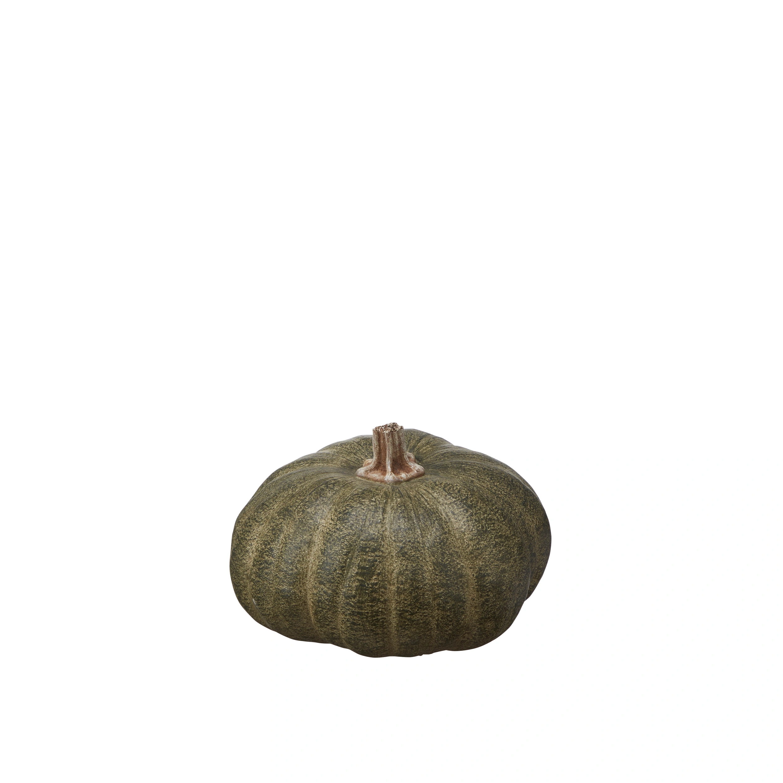 Pumpkin - Decorative pumpkin - Green - Low - 22x14 cm - 2
