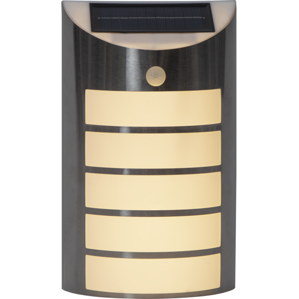 Solar-powered wall lantern - Silver - Wall - 4
