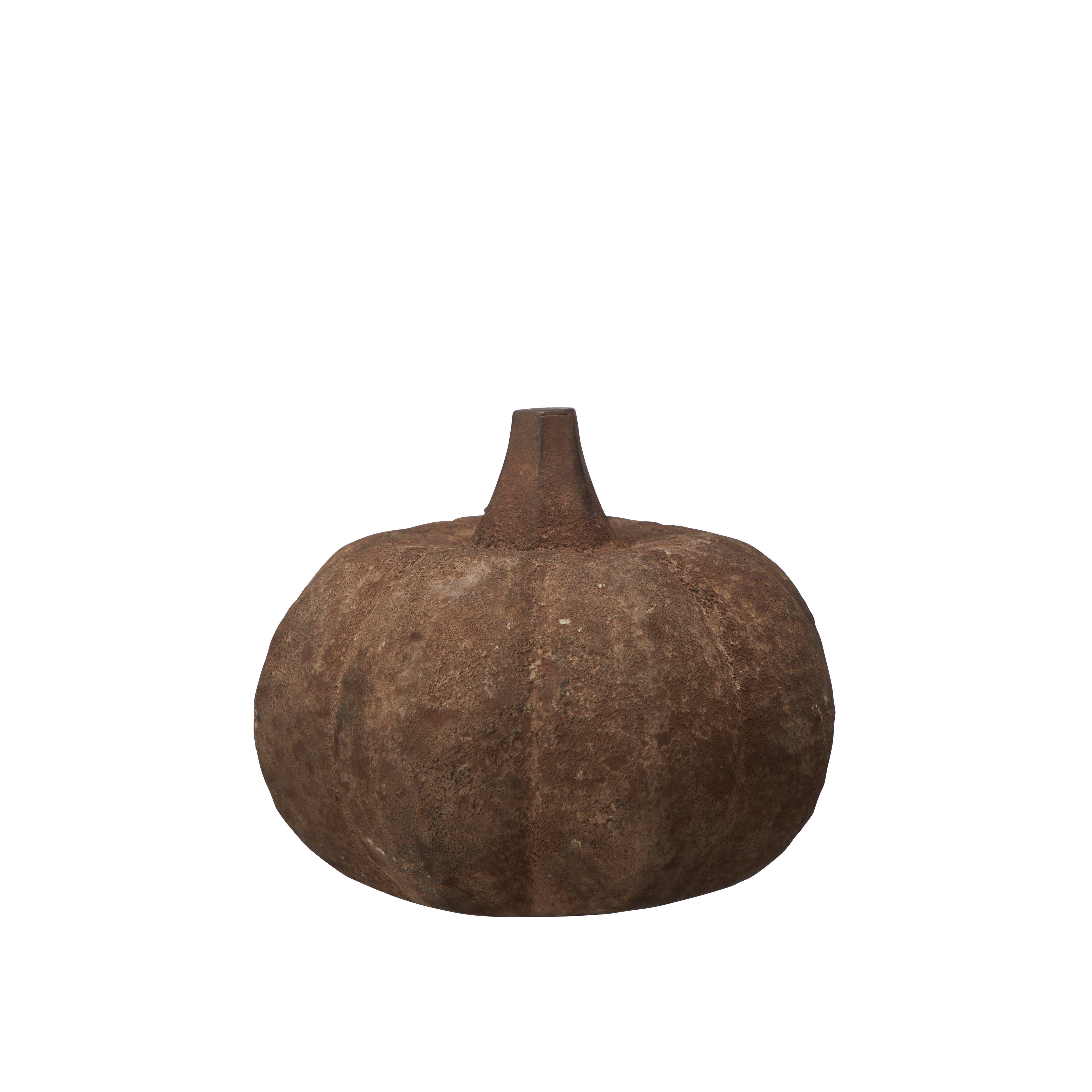 Pumpkin - Rust - Large - Metal - 21x17 cm - 3