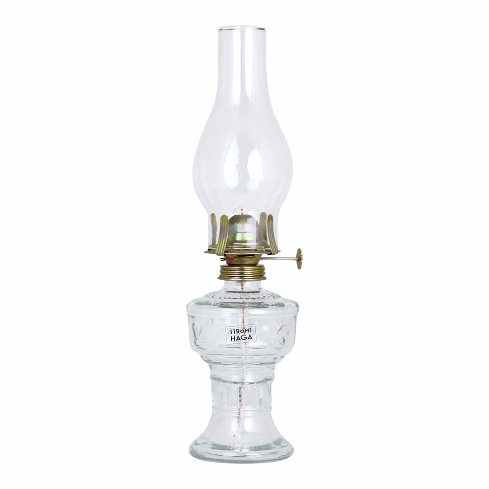 Kerosene lamp on a base - Glass - 32 cm - 2
