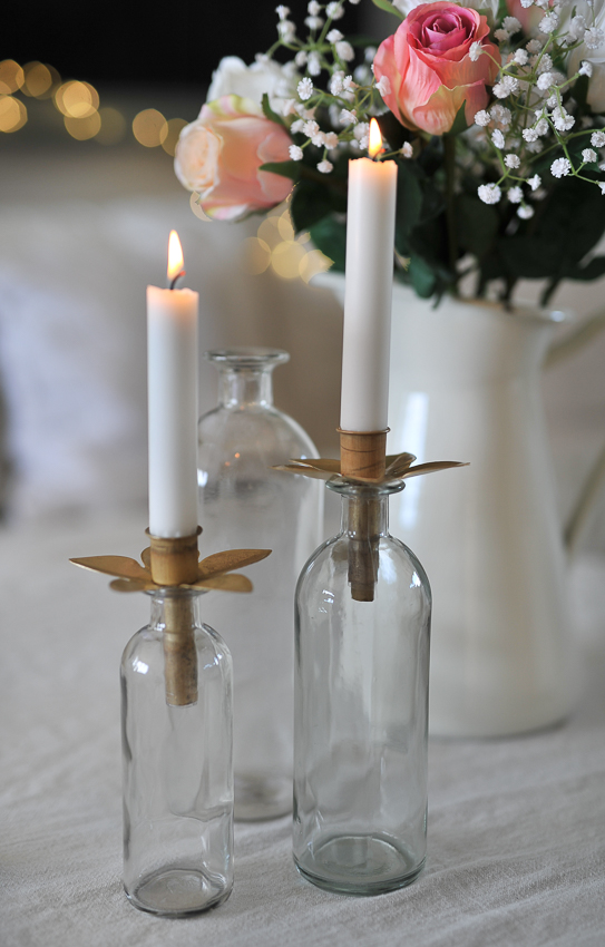Glass bottle - Bottle - Clear - 20 cm