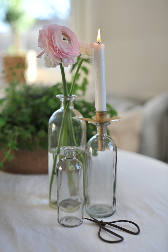 Glasflaska - Flaska - Butelj - Klar - 20 cm - 2