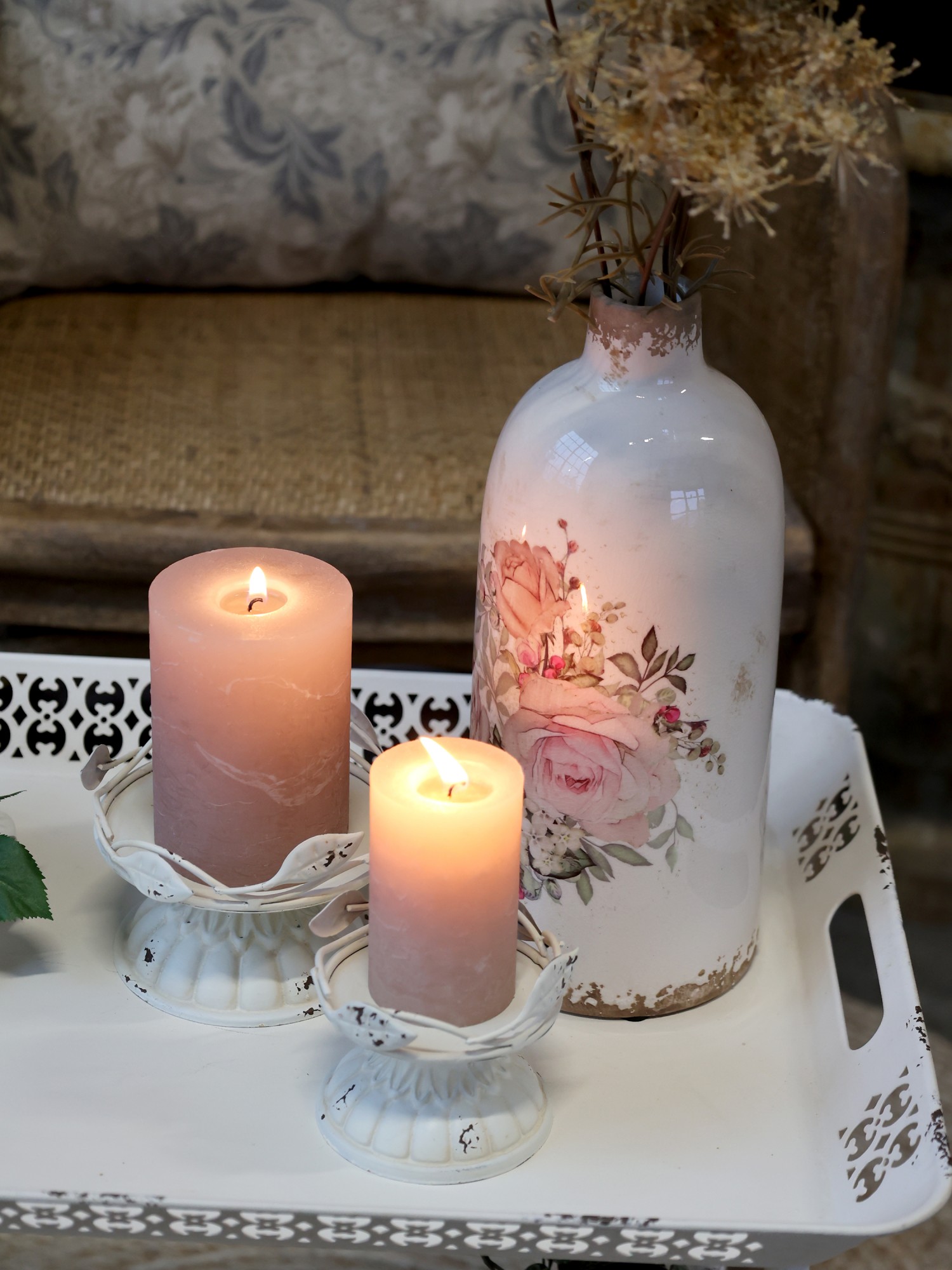 Candle holder - Candle holder for block candles H8/Ø8 cm - 2