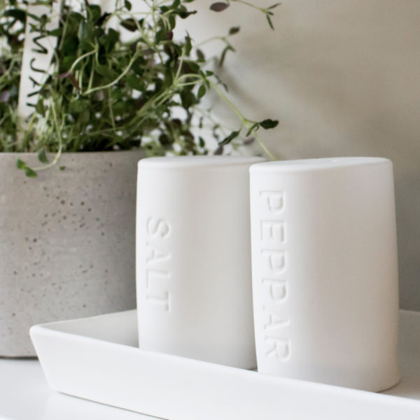 Salt/pepper spice set - White - 3