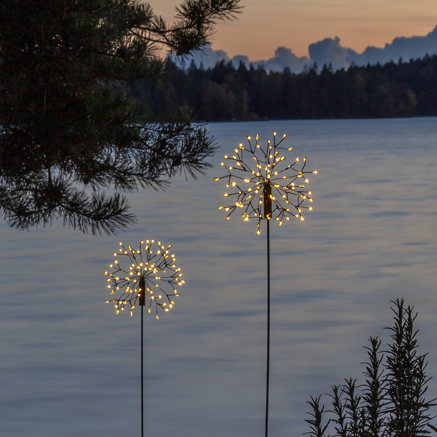 Solar-powered decoration Firework 85 cm - 2