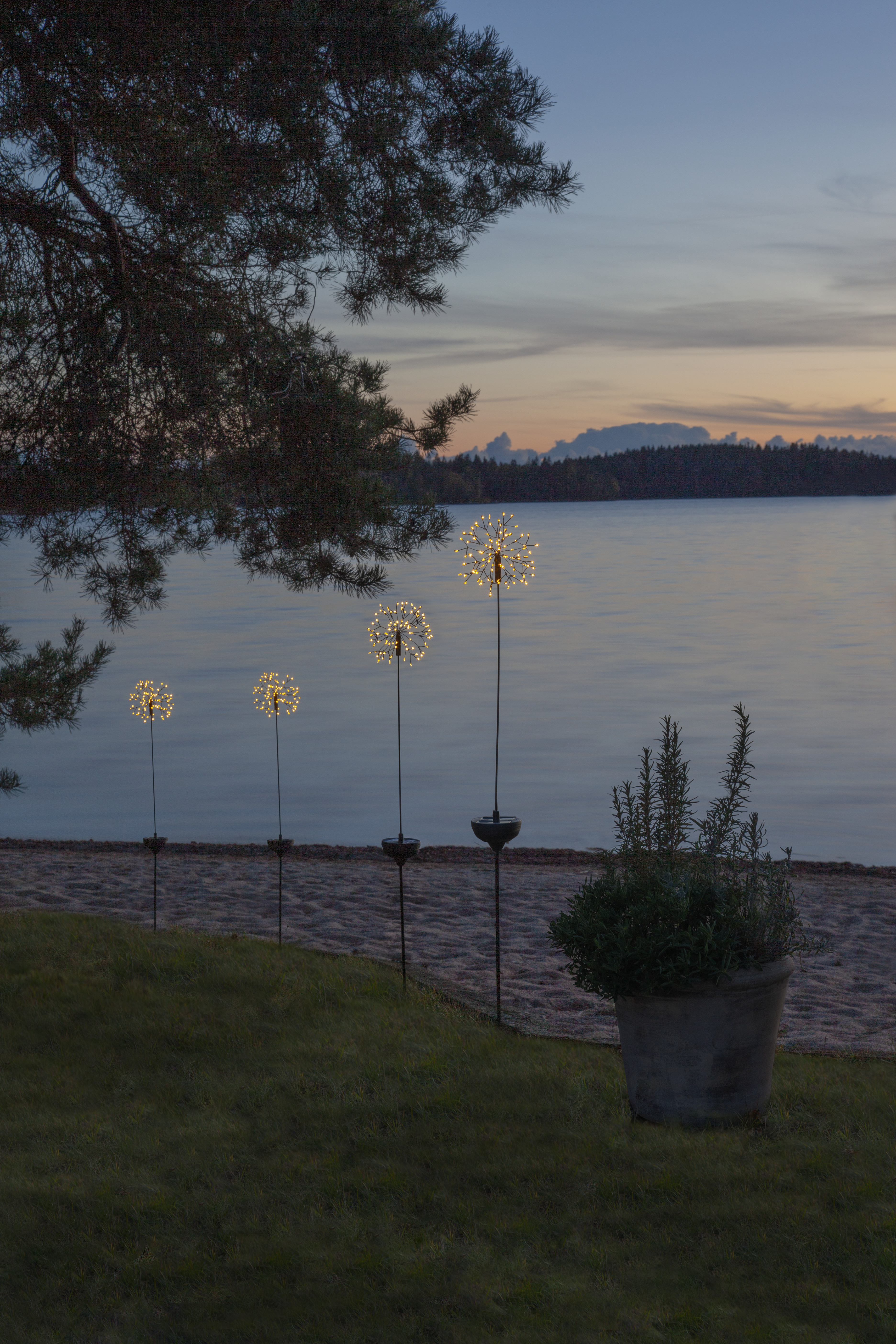 Solar-powered decoration Firework 85 cm - 4