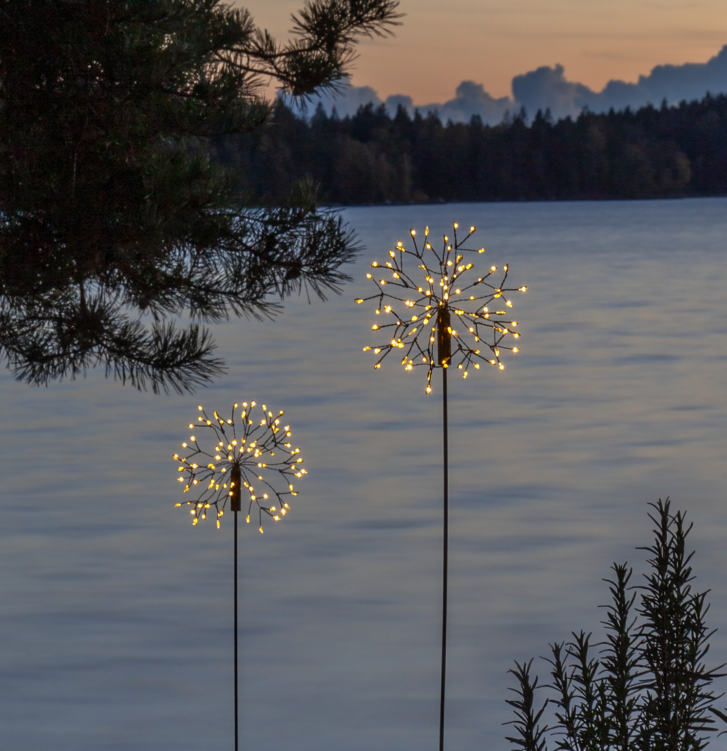 Solar-powered decoration Firework 85 cm - 5