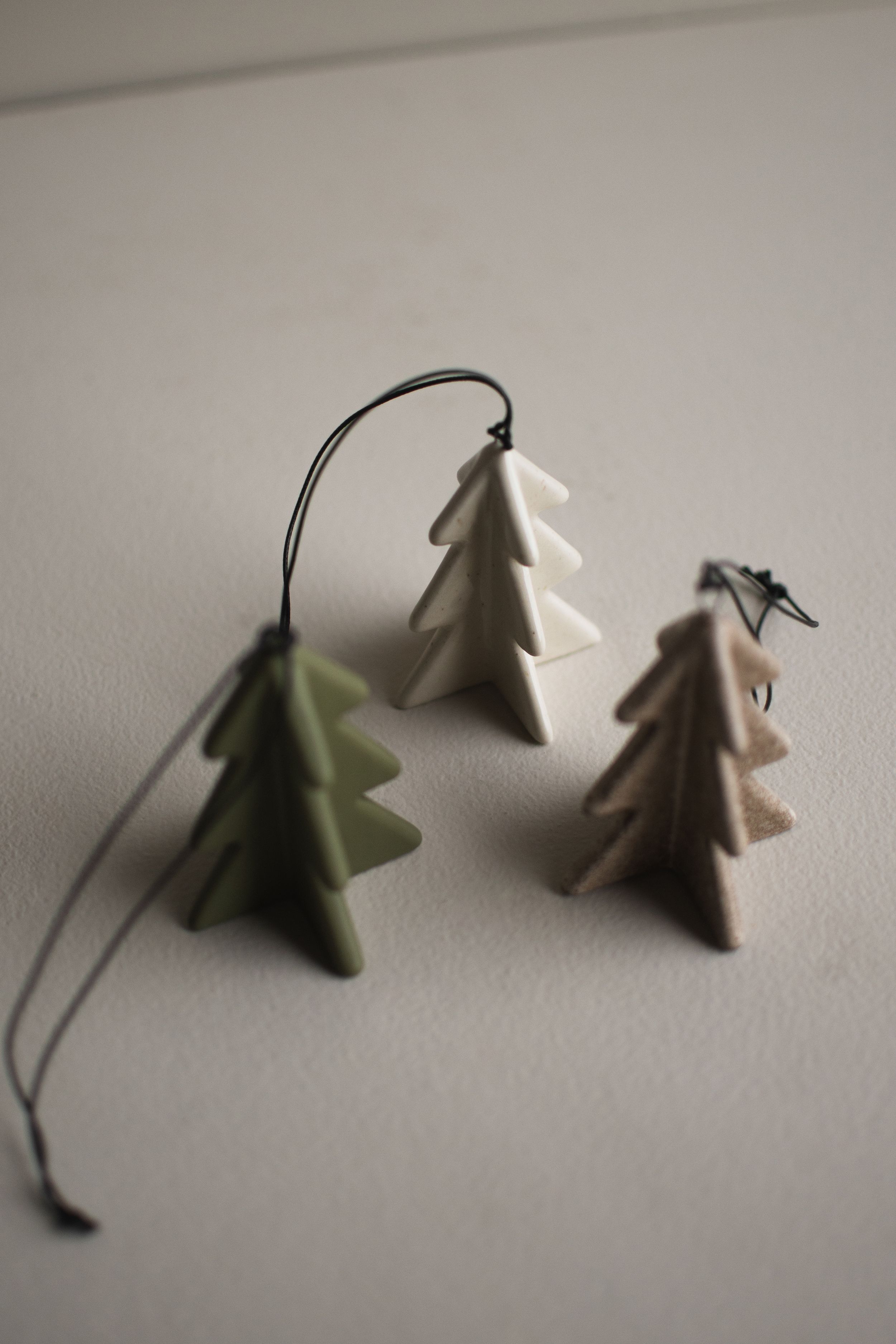 Hanging Winter Tree 7 cm - Green - DBKD - 3