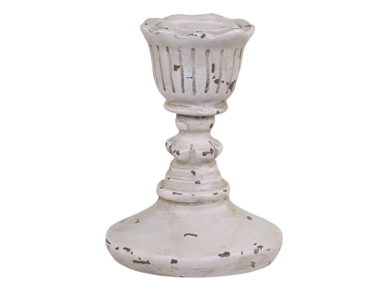Candlestick 8 cm - Antique grey - Small - 3