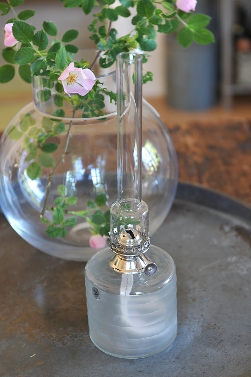Fotogenlampa med frostat glas - 32 cm  - 2