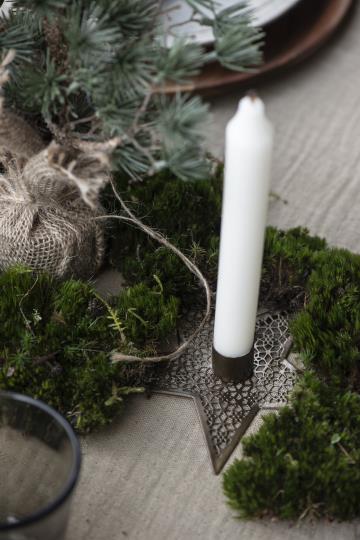 Candlestick - Star - Metal - 13.5x13.5 cm - 2