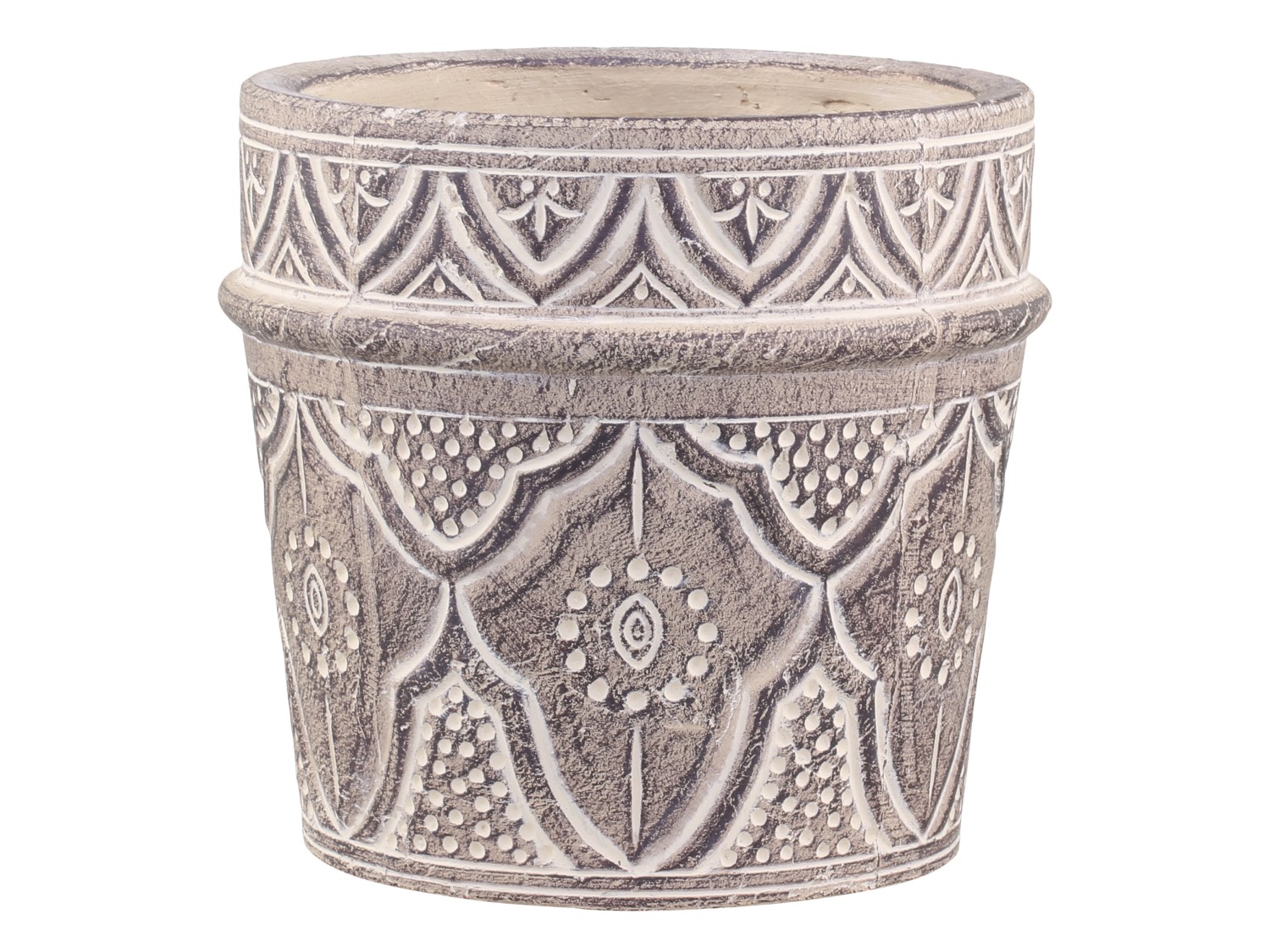 Pot with pattern H17.5/Ø18.5 cm - 2