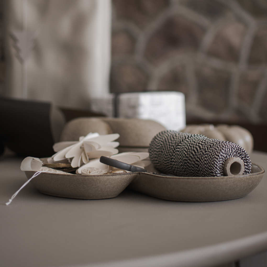 Bun Plate - Skål - Uppläggningsfat - Lussekatt - Beige - 30x18 cm - DBKD - 5