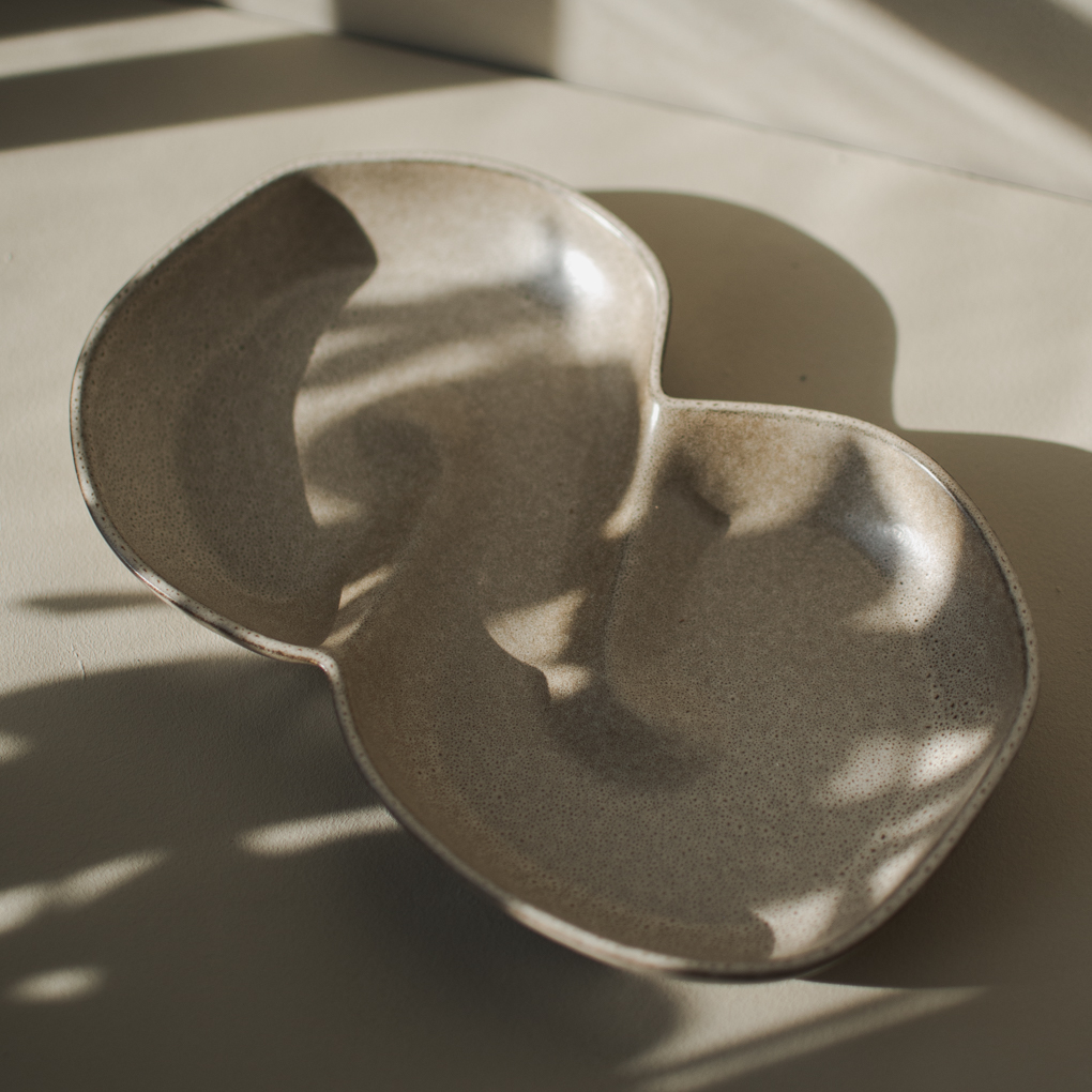 Bun Plate - Skål - Uppläggningsfat - Lussekatt - Beige - 30x18 cm - DBKD - 6