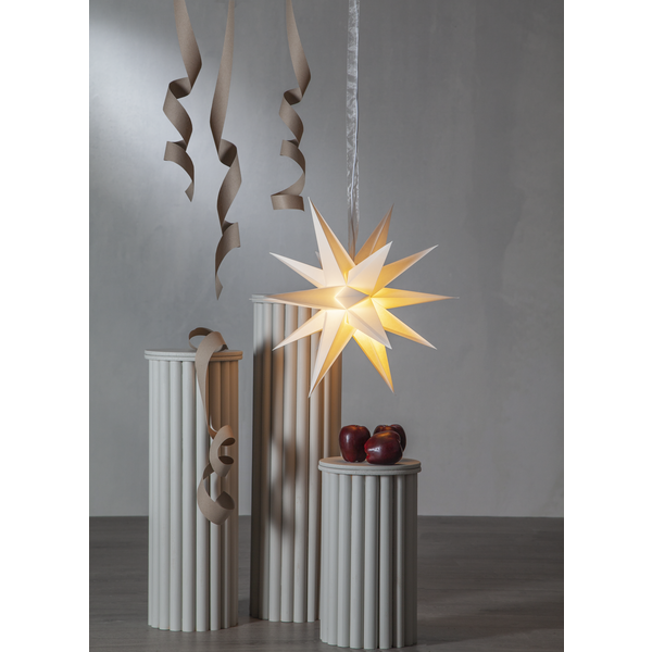 Advent star - Paper star 18 points - White - 4