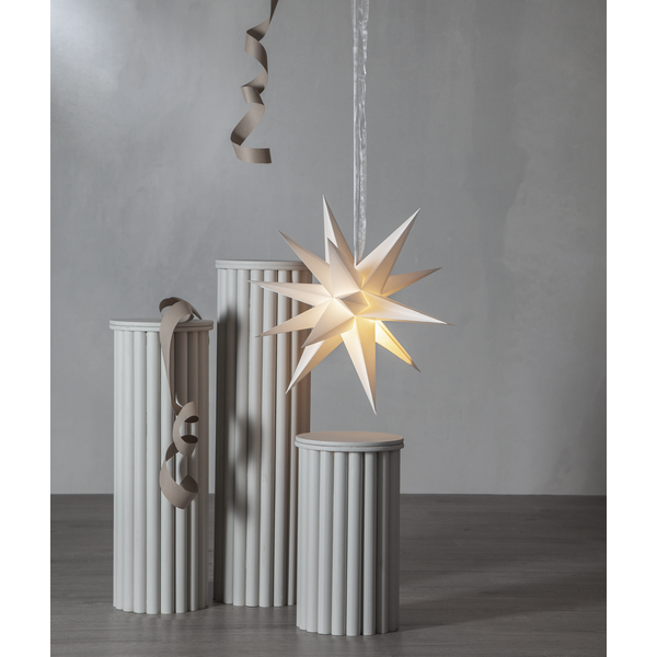 Advent star - Paper star 18 points - White - 5
