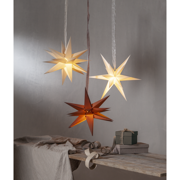 Advent star - Paper star 18 points - White - 7