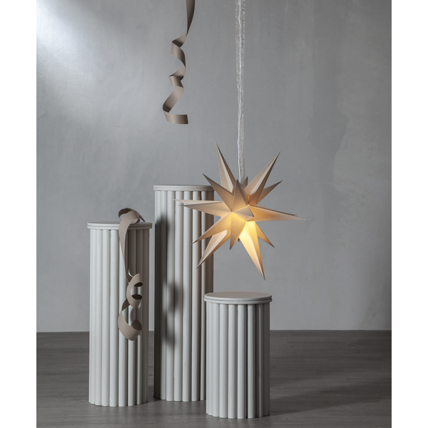 Paper star - Advent star - 18 points - Beige - 2
