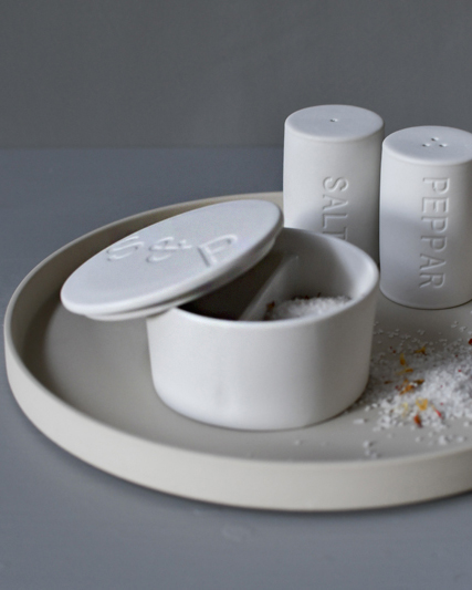 Kryddburk Salt & Peppar - Vit - Keramik - 2
