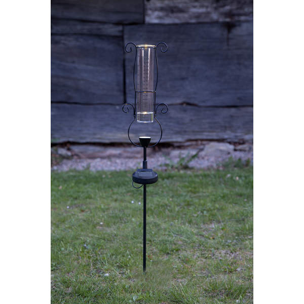 Solar cell decoration Rain gauge with lighting - 65x13 cm - 2
