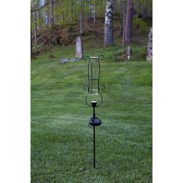 Solar cell decoration Rain gauge with lighting - 65x13 cm - 3