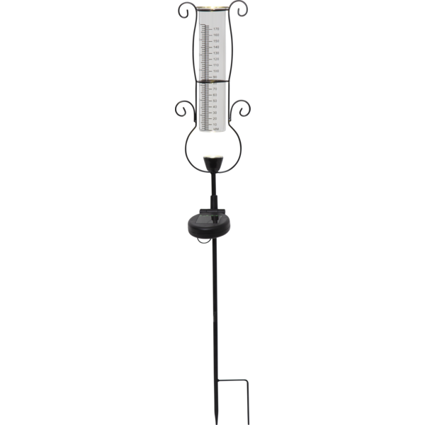 Solar cell decoration Rain gauge with lighting - 65x13 cm - 6