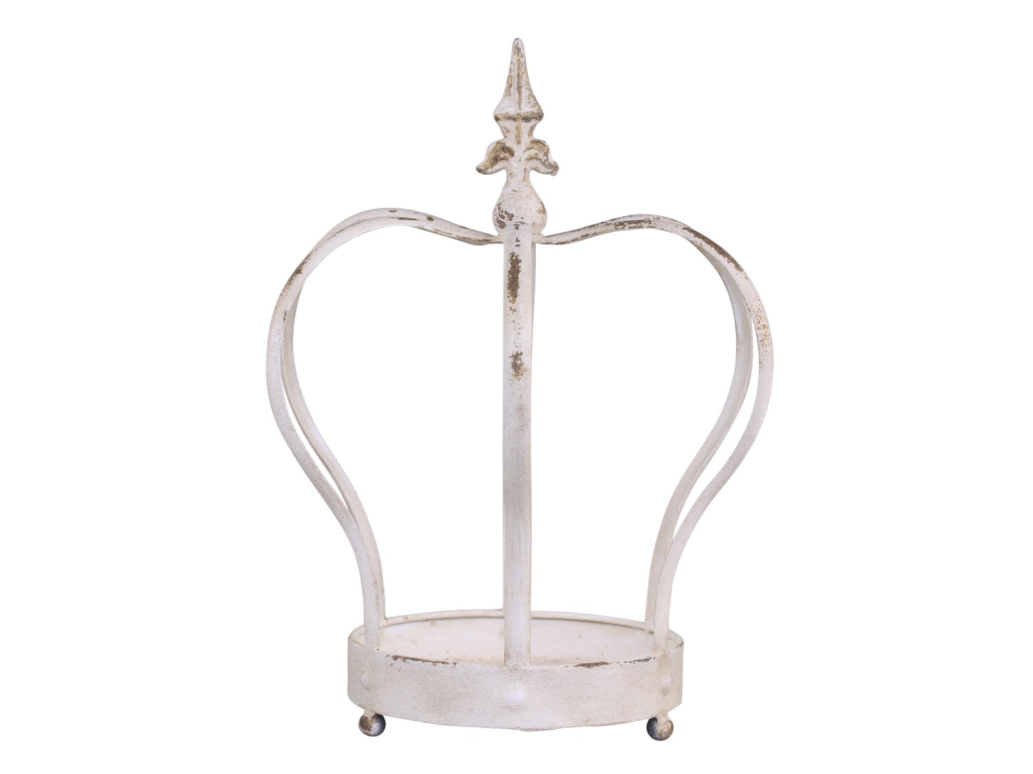 Crown H45/Ø36 cm antique cream - 3