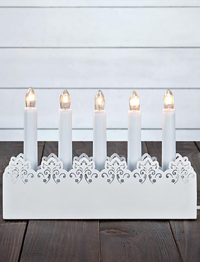 ADVENTSLJUSSTAKE WHITE LACE - 3
