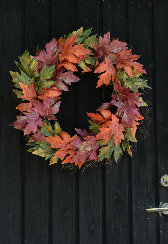 AUTUMN WREATH/WREATH LEAVES Ø: 60 CM - 4