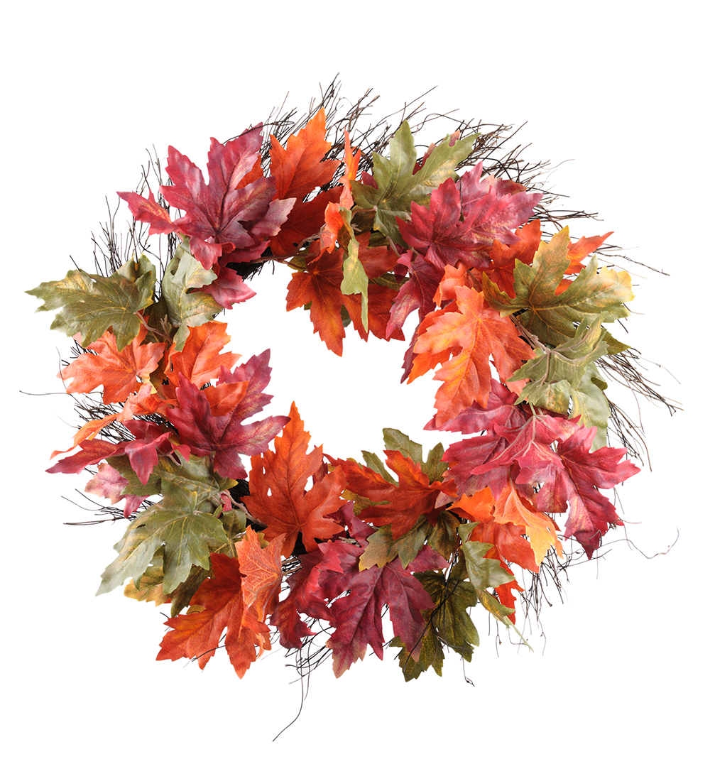 AUTUMN WREATH/WREATH LEAVES Ø: 60 CM - 5