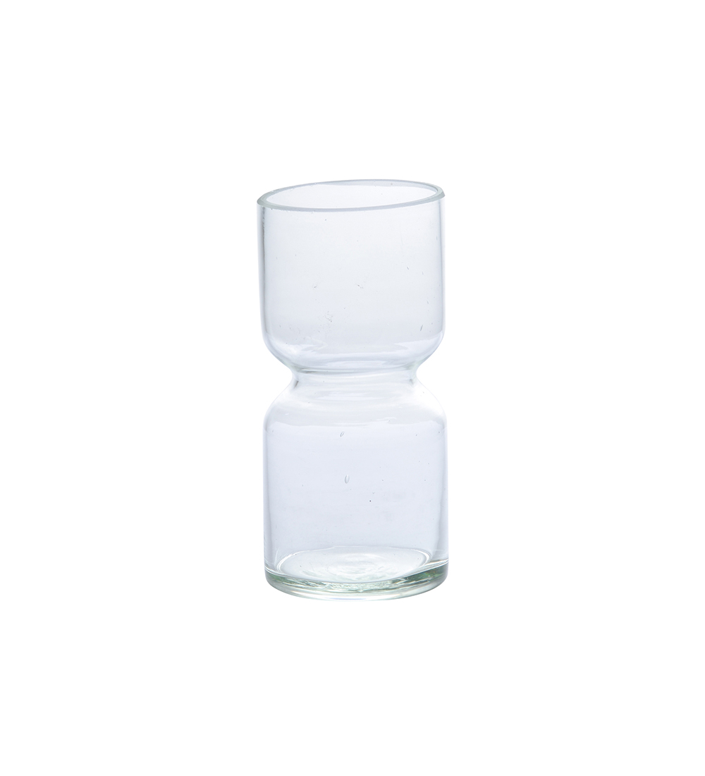 Onion vase - Glass vase - Hyacinth vase - 12x7 cm
