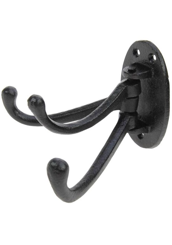 3 Rörliga Krokar - Väggkrok - Gjutjärn - 6