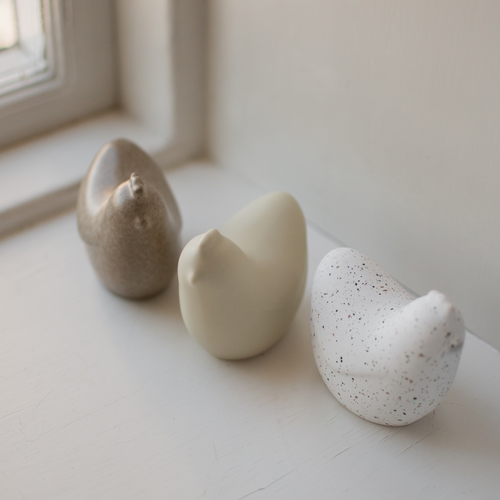 Mini Hen - Beige - Höna - Påskpynt - 9x6x8 cm - DBKD - 3