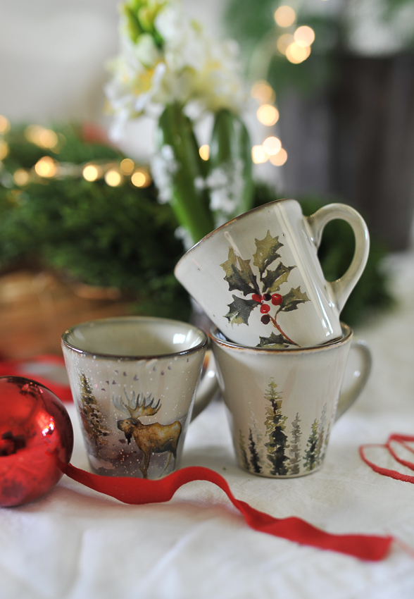 Mulled wine mug Tree/Granar - Mini mug - Stoneware - 6xØ6 cm - 1 pc
