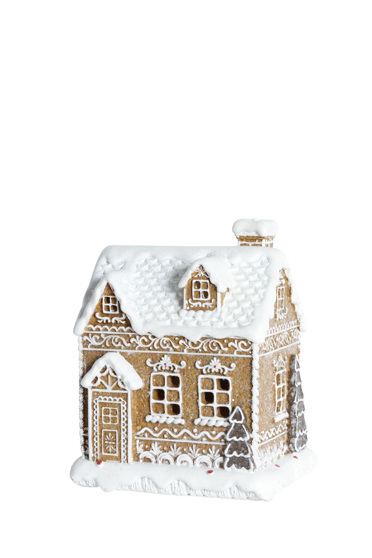 Pepparkakshus med ledbelysning - 10x8 cm - 3