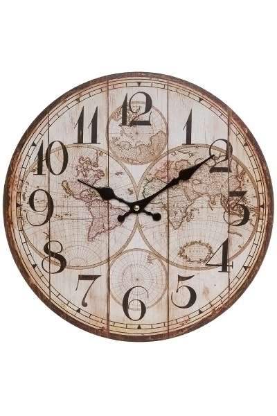 Wall clock - Wooden clock - 34x34 cm - 2