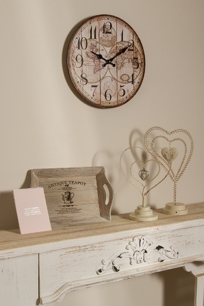 Wall clock - Wooden clock - 34x34 cm