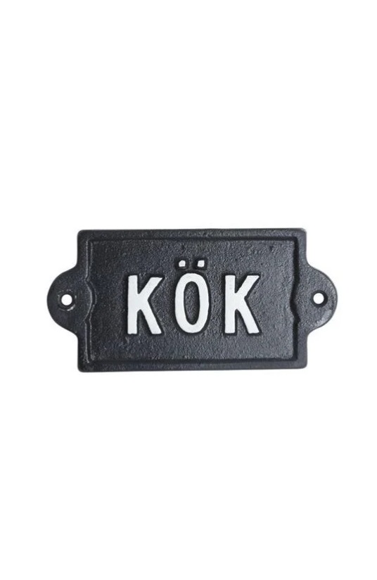 Sign - Kitchen - Cast iron - 14x7 cm - 2