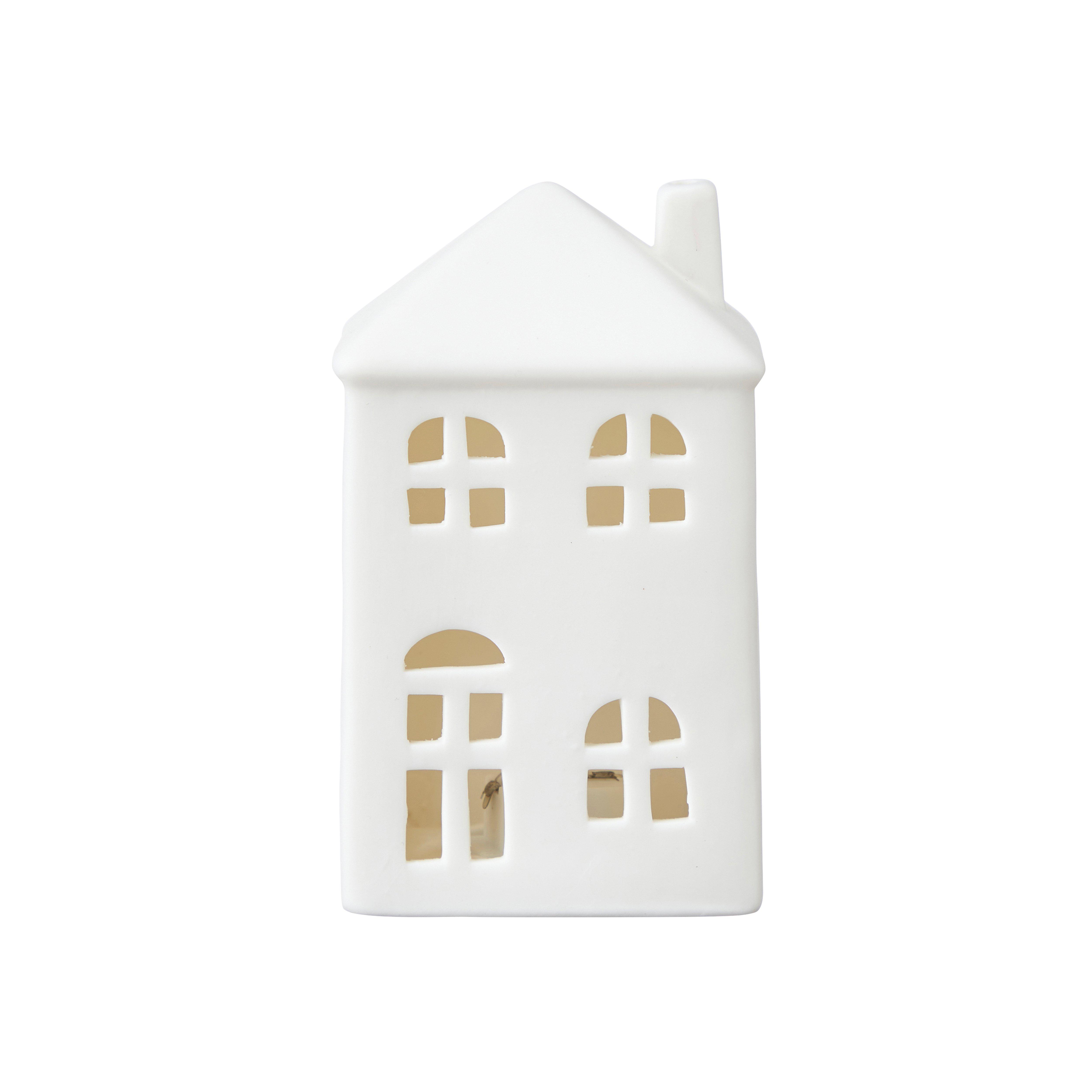 House with lighting - Battery-powered - LED - 3-pack - 4